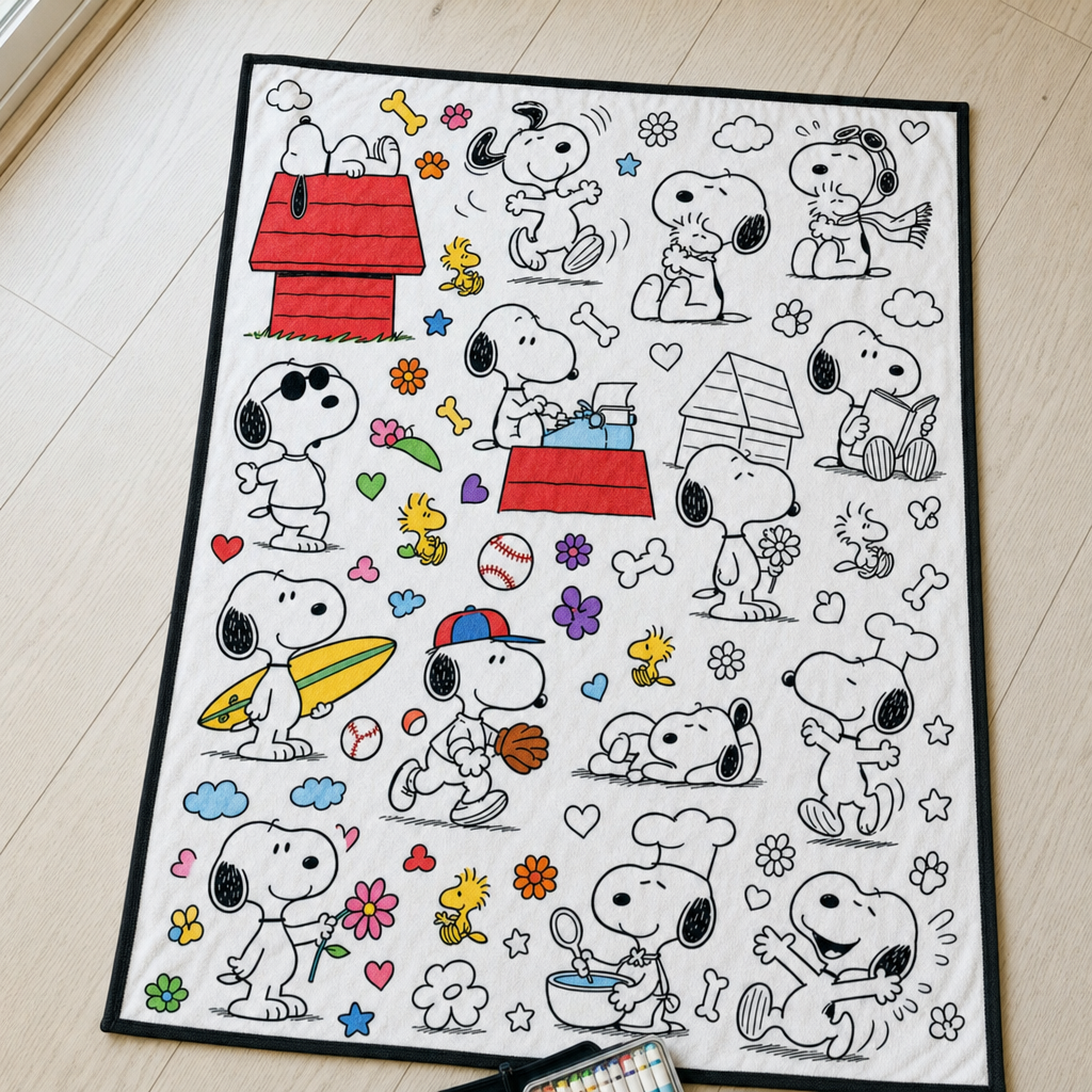 Snoop Coloring Blanket